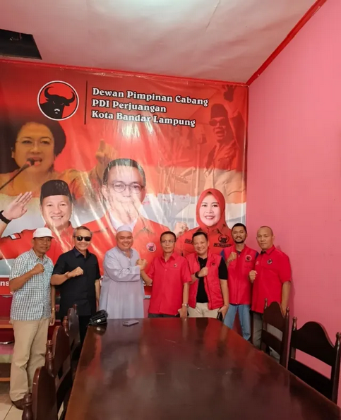 Silaturahmi Ramadan, Ketua DPD PAN Kota Bandar Lampung Kunjungi DPC PDI Perjuangan